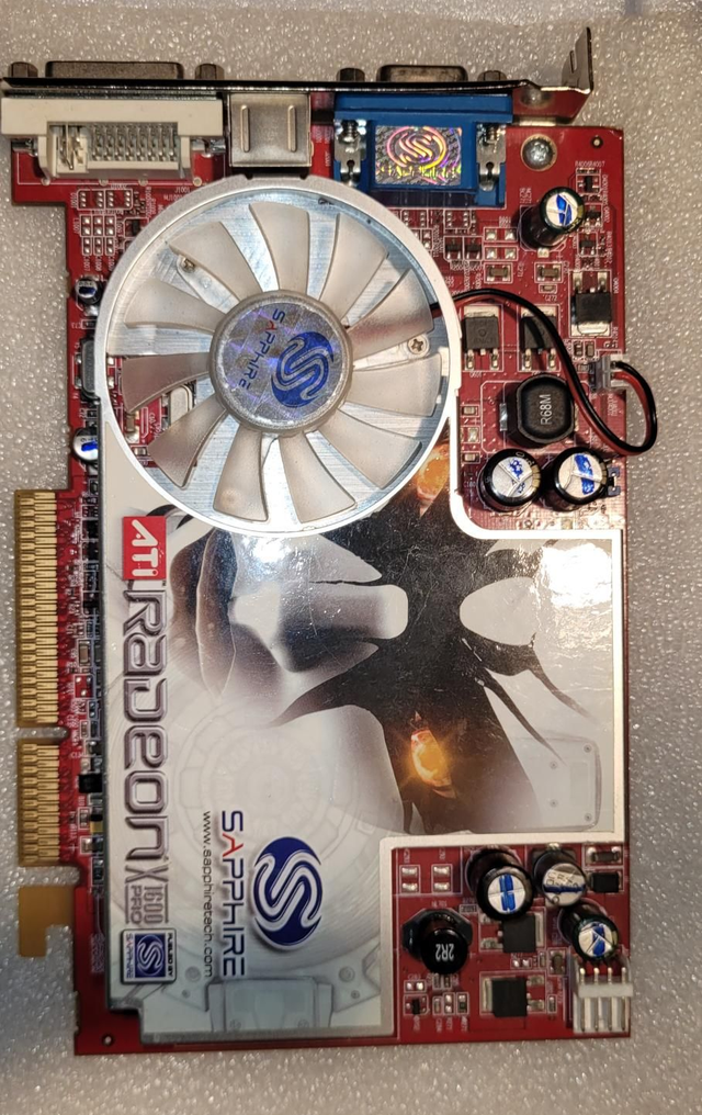 ATI Radeon X 1600 PRO Saphire AGP Grafikkarte
