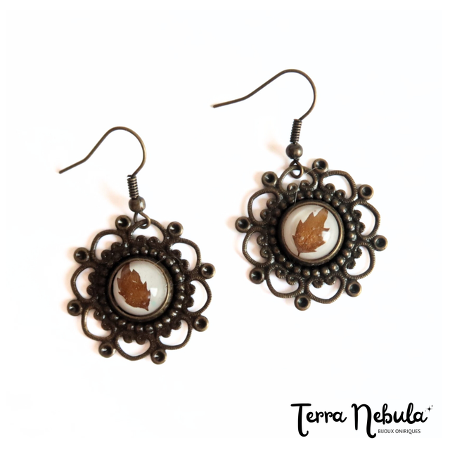 Boucles d&#039;oreilles Hécate Feuilles | BO117F