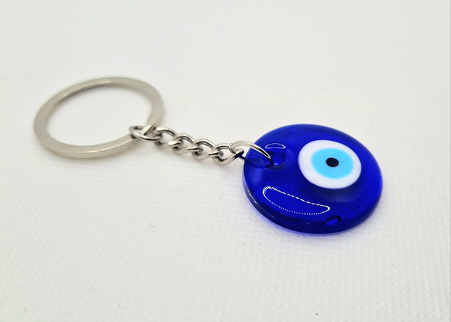 Porte-clés "Oeil Turc" en verre fait main 🧿