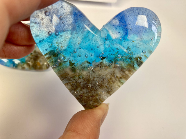 Beach Heart Paperweight