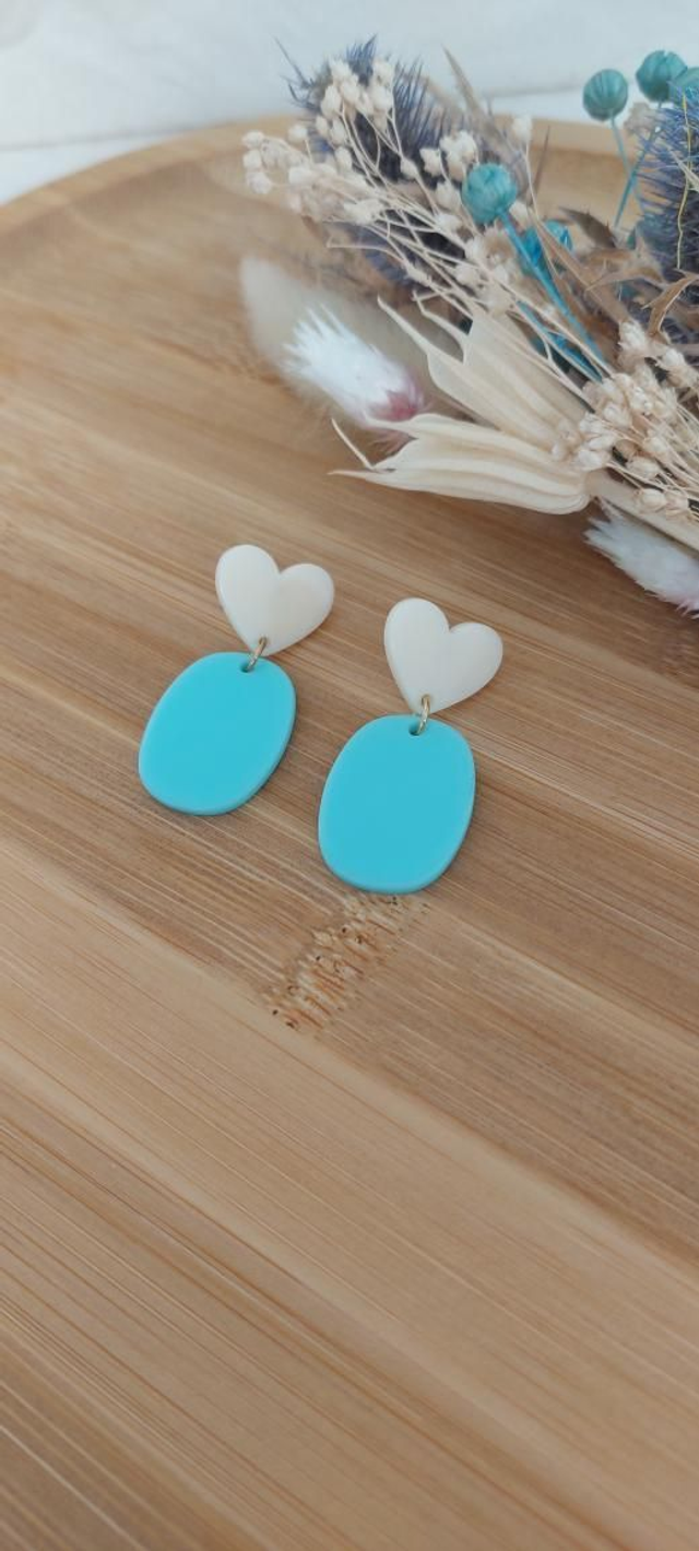 Boucles d'oreilles Beryl bleu ciel