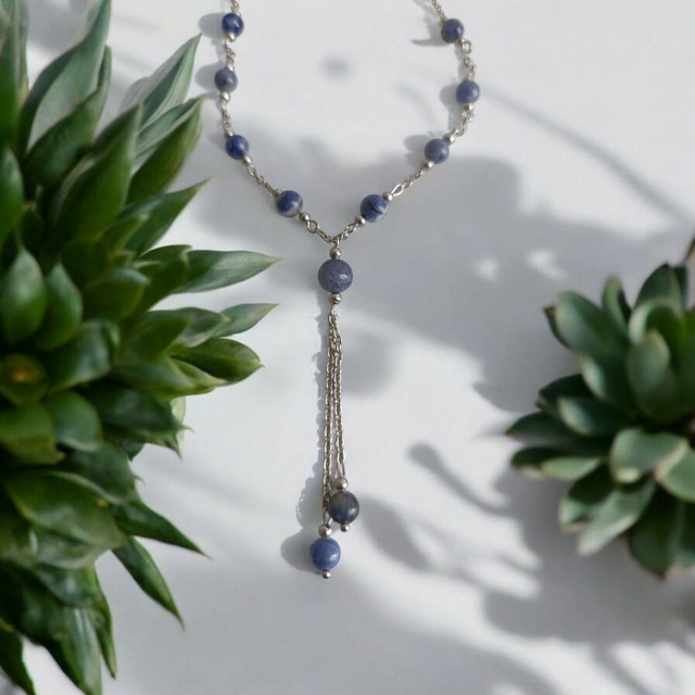 Collier Sodalite -- Sérénité & Confiance