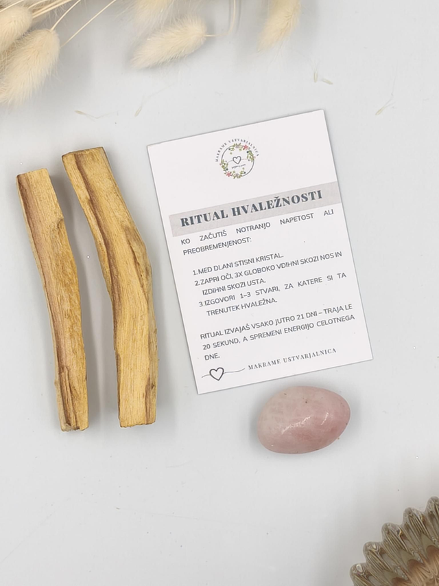 Ritual hvaležnosti (z roževcem)