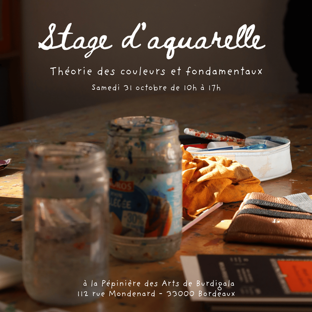 Stage d'aquarelle du 31 octobre 2026