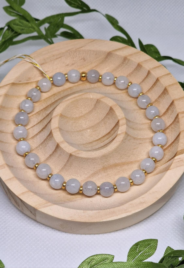 Bracelet Aigue marine en 0,6 cm