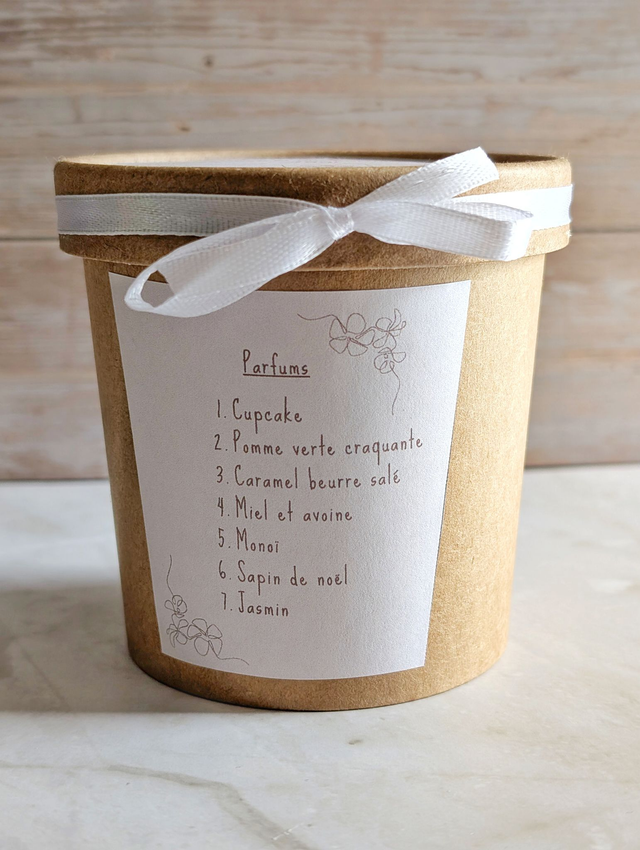 Coffret ‘Instants Parfumés’ – 7 Fondants: Cupcake, Caramel beurre salé,...