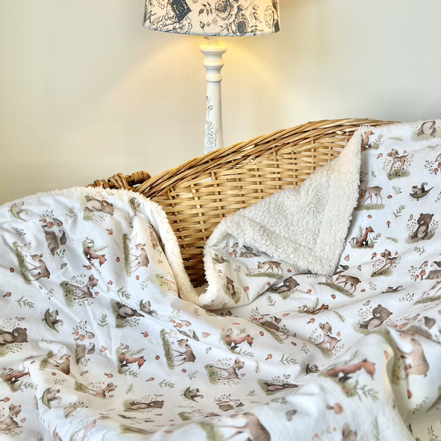 Couverture en coton & Sherpa