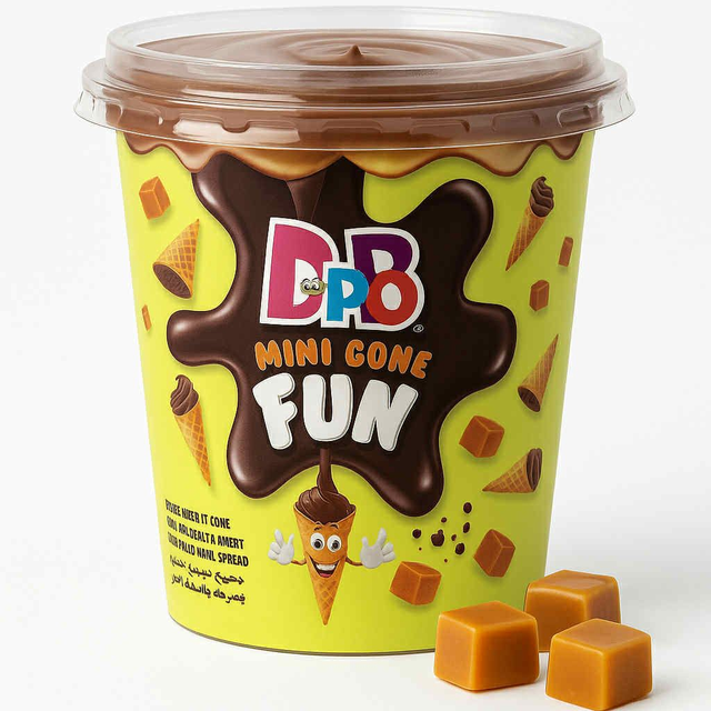 DiPPo Mini Cone Fun Cup - Caramel 70g