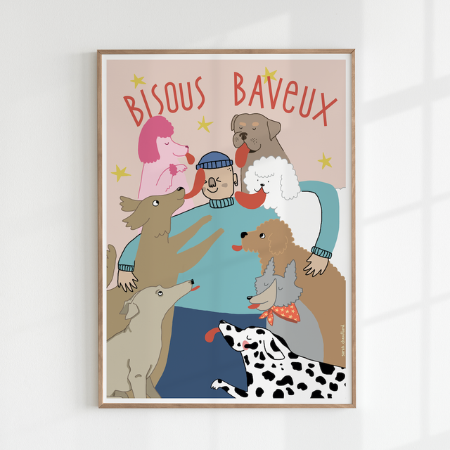Bisous baveux - Affiche