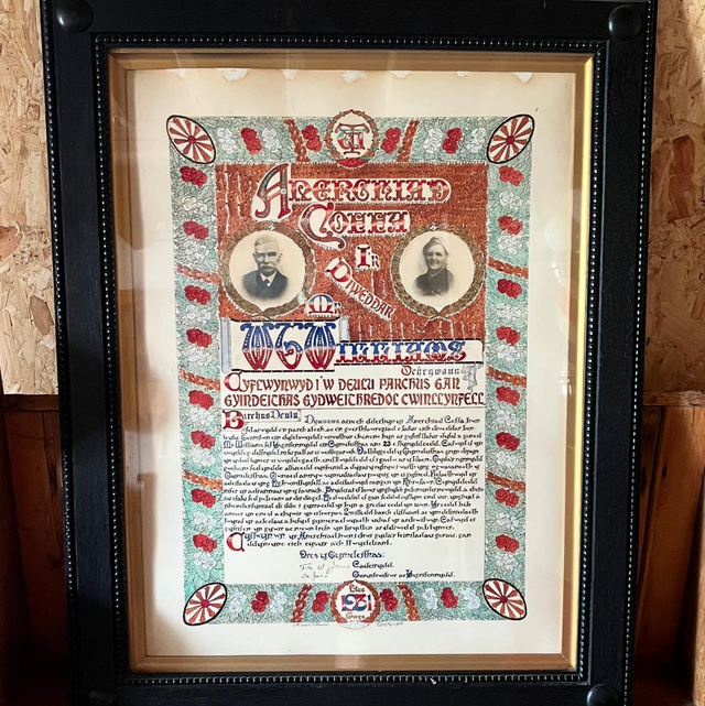 A 1931 Dated Welsh Co-operative Society Poster In An Oak Glazed Frame 