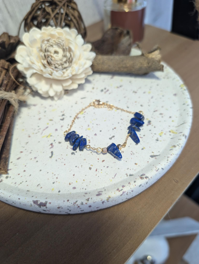Bracelet Lapis Lazuli - Perle Chips 