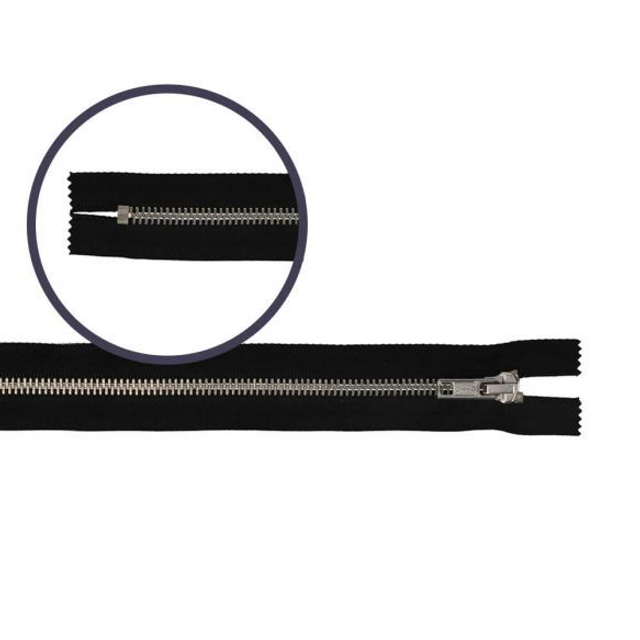 Kleur 580 / 12 cm Broekrits nikkel (zwart)