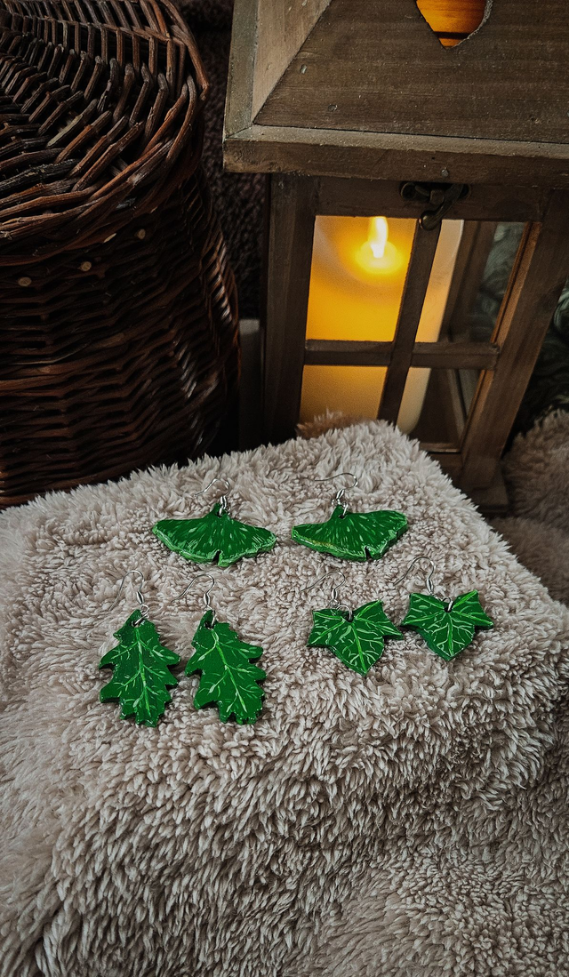 Boucles d&#039;oreilles - Feuilles