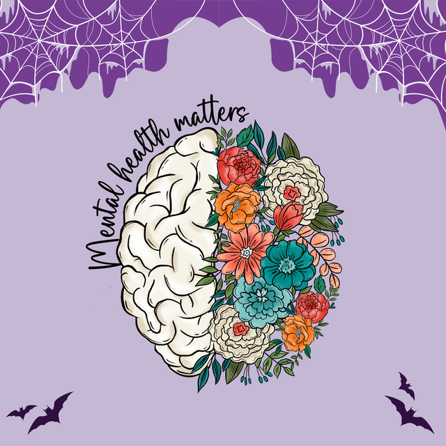 Mental Health Brain | Keyring, Pin or Phone Grip | 115