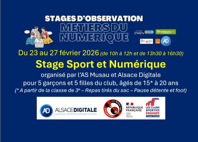 Stage Sport et Numérique 