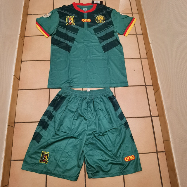 Ensemble Short + Maillot Football Cameroun en jersey  du M au xXL