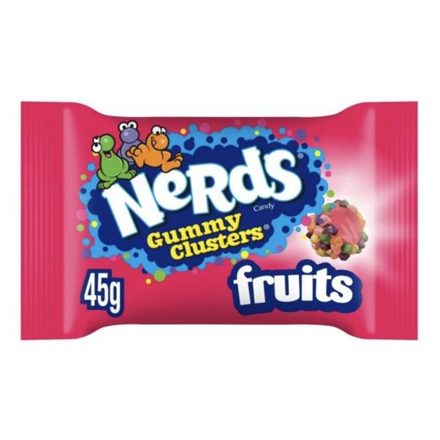 Nerds Fruits, Gummy Enrobés de Bonbons Croquants 45g