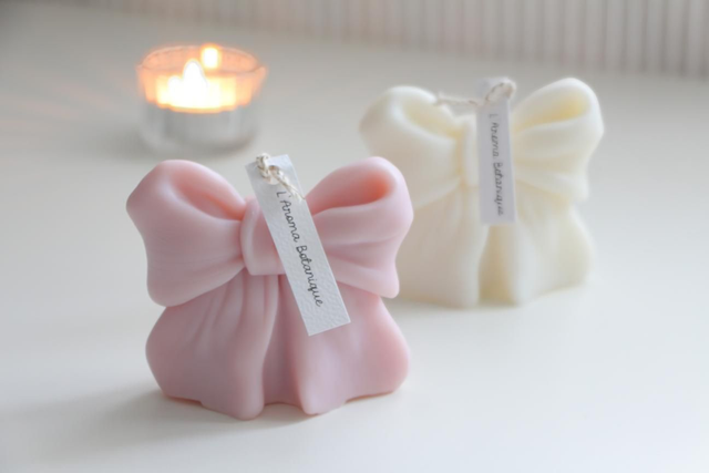 Bougie Décorative Petit Noeud