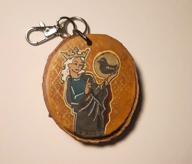 BM64 breloque  vierge Marie  médiévale