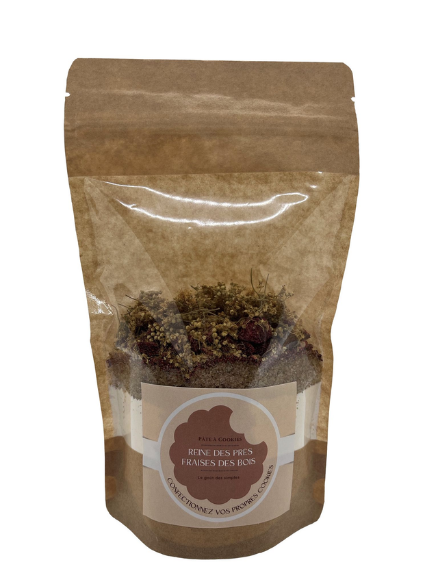 Pâte à cookies Fraise des bois et reine des prés