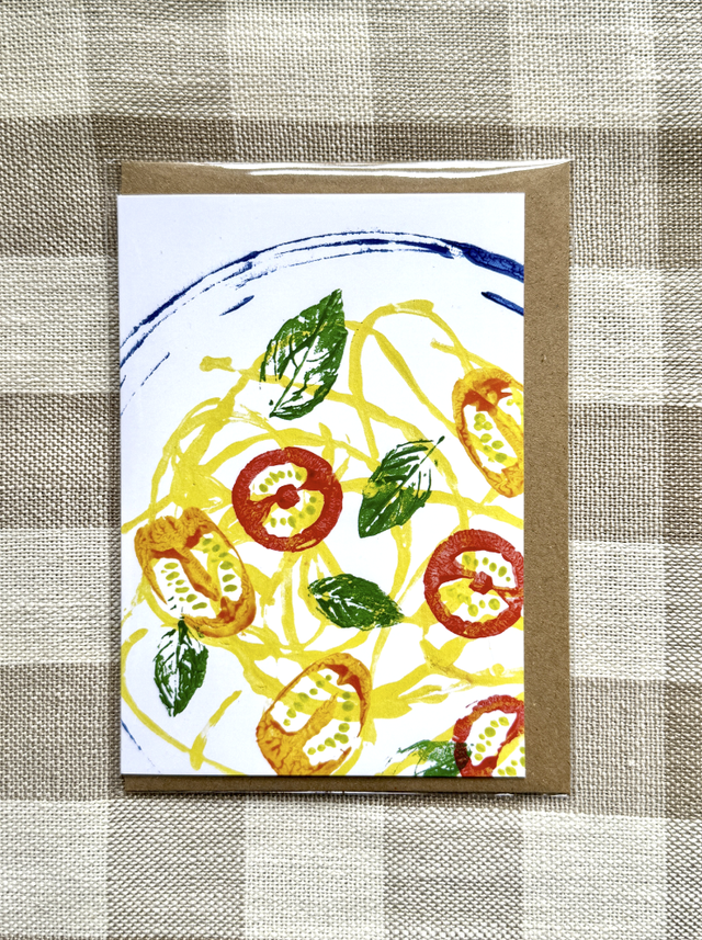 Tomato and Basil Spaghetti - Card