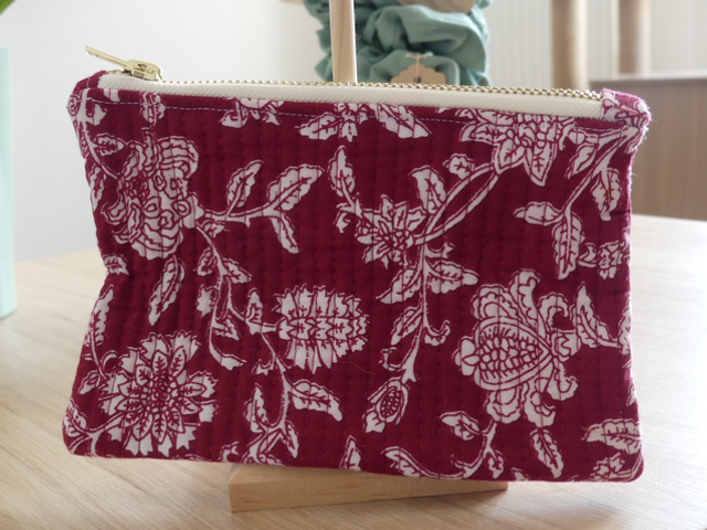 Pochette Amélie bordeaux 