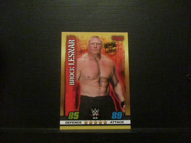 Brock Lesnar - Raw Slam Attax 10th Edition Original Trading Card #90