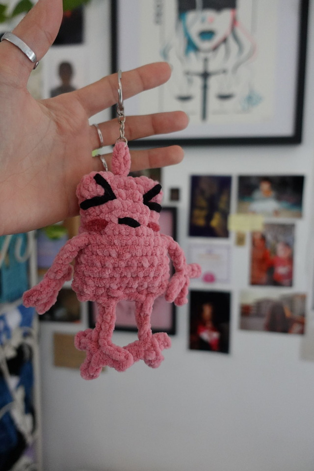  Froggy charm rose clair - La grenouille romantique et bohème