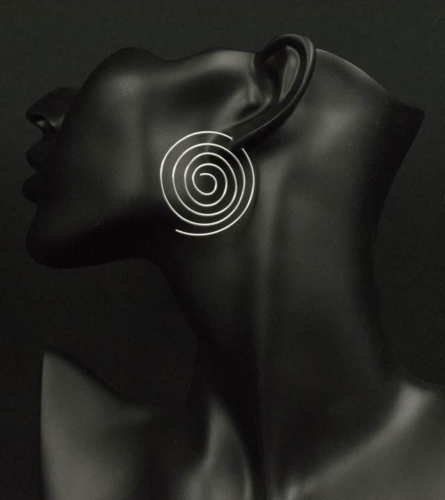 Silver Open Swirly Earrings