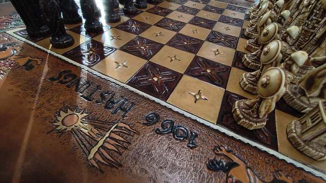 Jeu d'échecs médiéval Bataille d'Hastings 1066