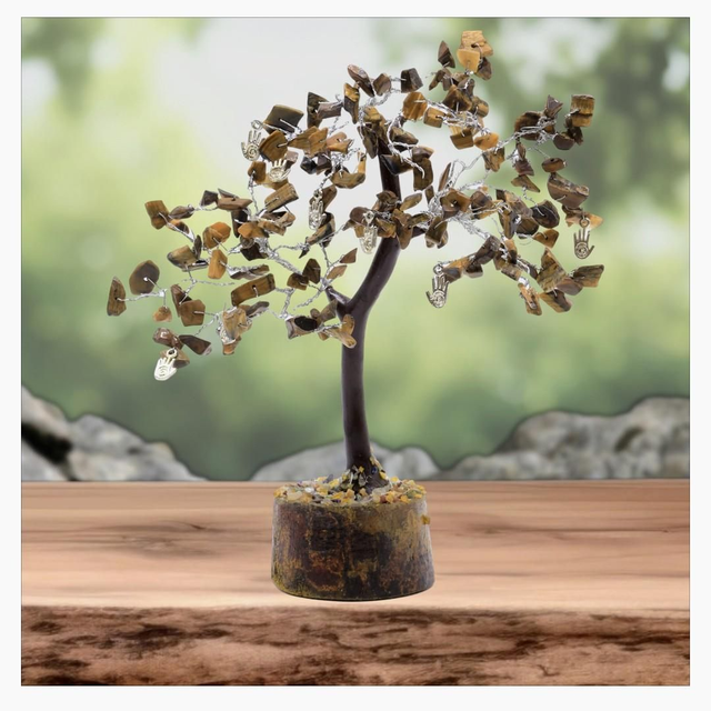 "Oeil de tigre Main reiki" - Arbre du bonheur 160 pcs