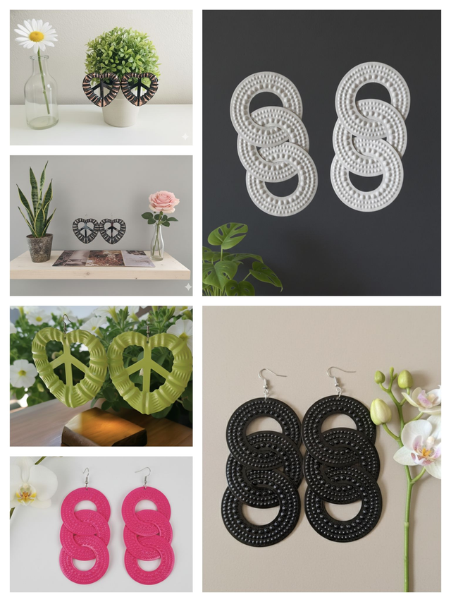 Boucles d'oreilles suspendues imposantes