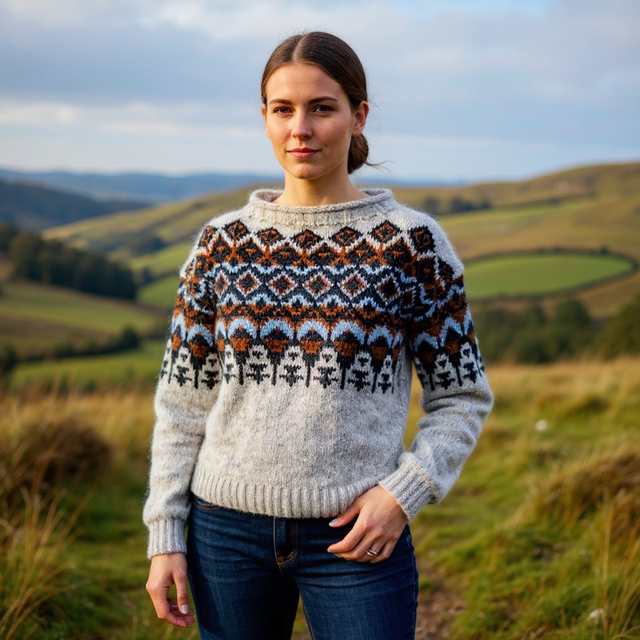 Matoaka Sweater Kit - Col 01 (Original) - Wool & Pattern - Linka Neumann