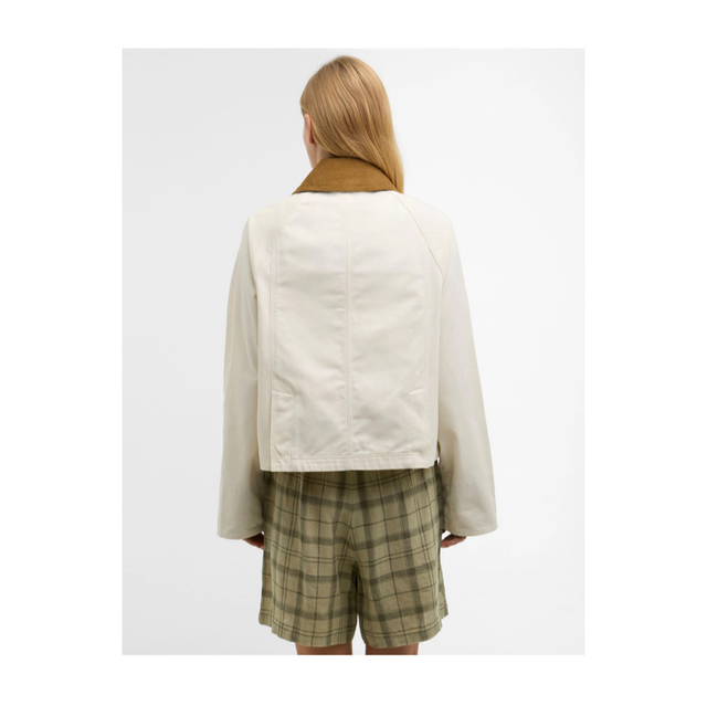 Barbour Cropped Beadnell Light Pearl Beige