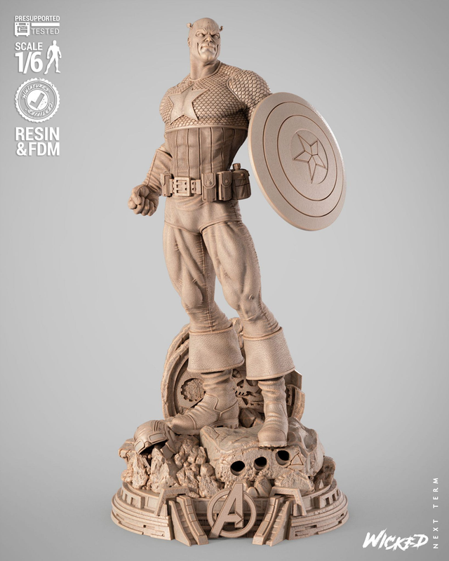 Statue CAPTAIN AMERICA série comics