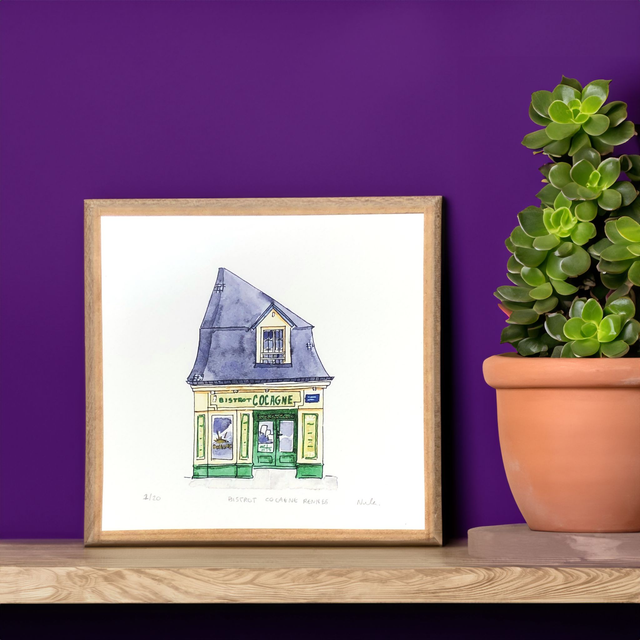 Bistrot Cocagne – Rennes Cafe Art Print