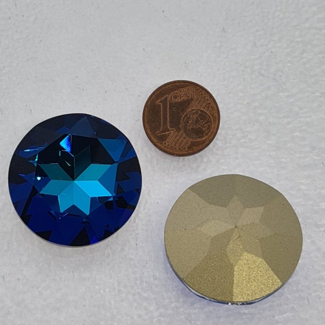 Fancy Chaton K9, Blue Zirkon, 27mm