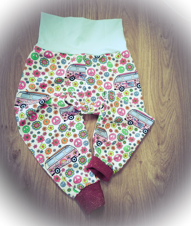 G* 24 MOIS Pantalon confort "PEACE" + bandeau 2/3 ans
