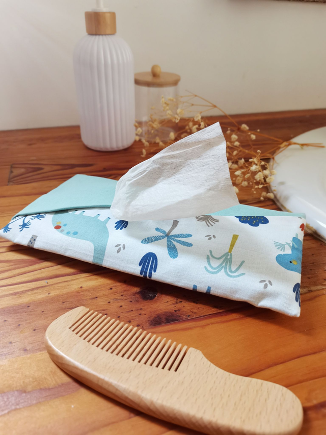 Pochette à lingette Dino