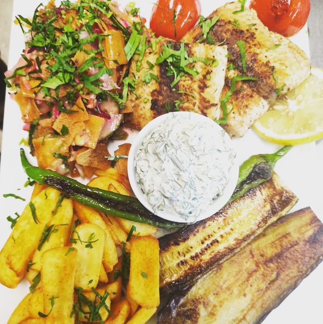 Fisch Teller   صحن سمك safari 