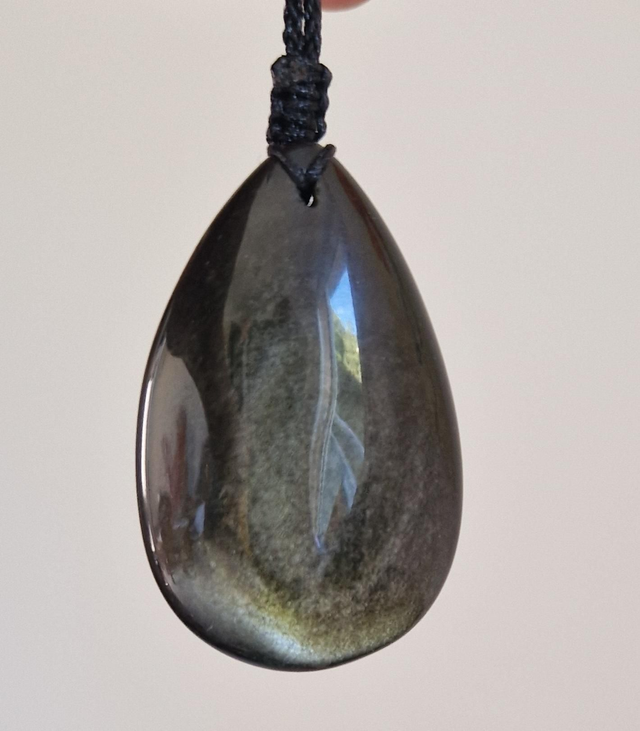Pendentif Obsidienne