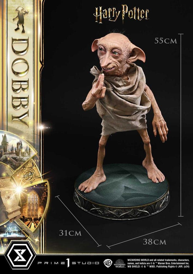 Harry Potter Estatua Museum Masterline Series Dobby Bonus Version 55 cm