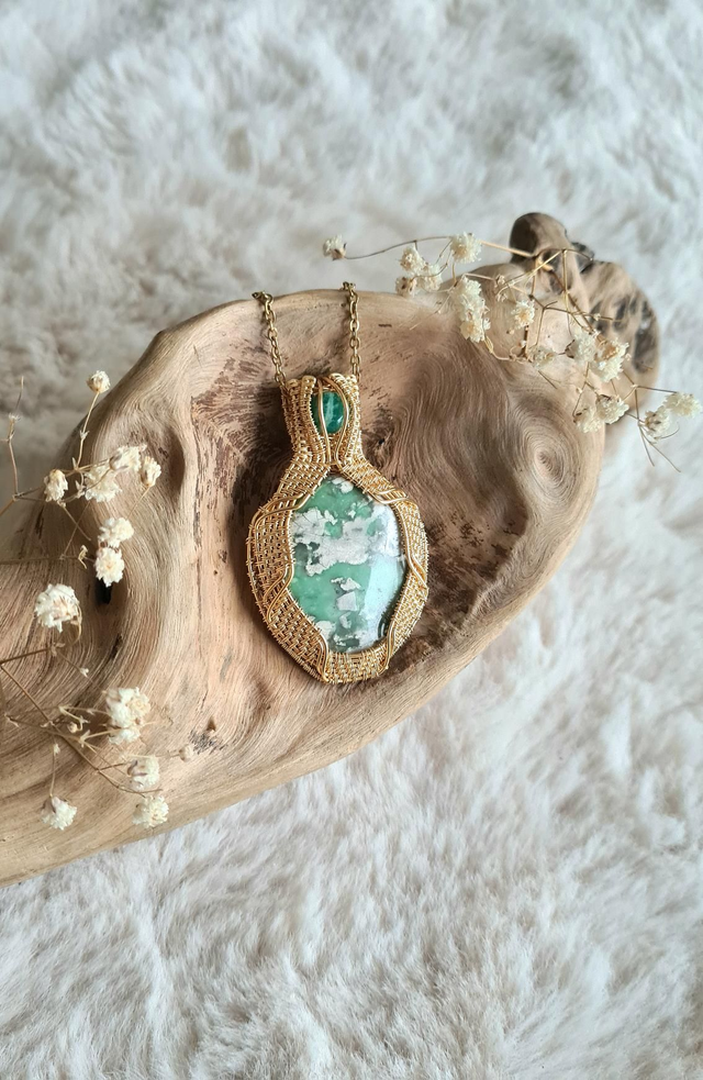 Talisman variscite et amazonite