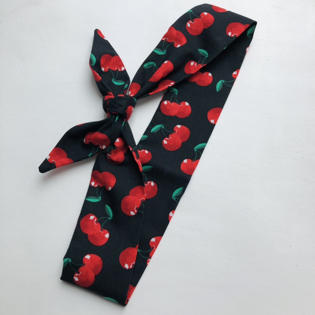 Bandeau à nouer - Modèle Cherry Cherry