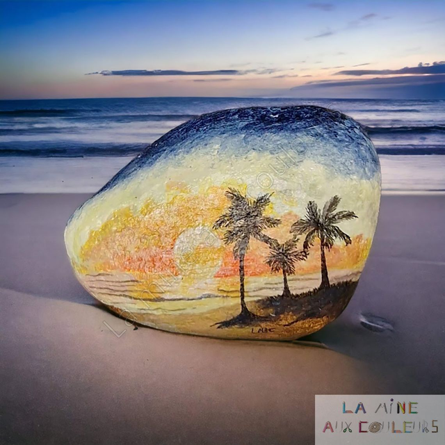 Galet “coucher de soleil mexicain”