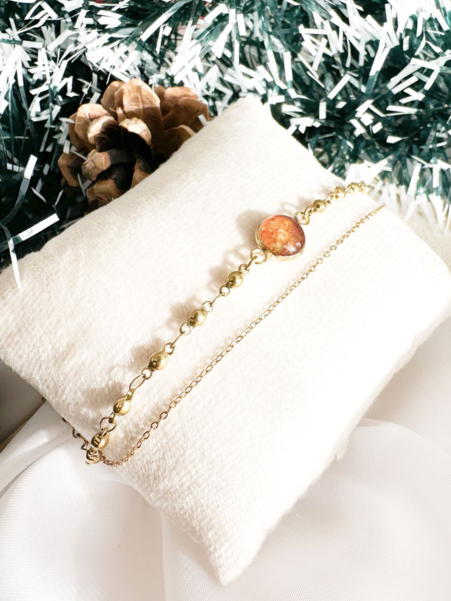 Bracelet double Iris | Ambré 