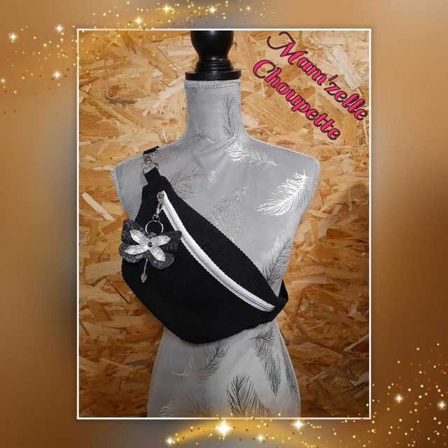 Sac banane velours