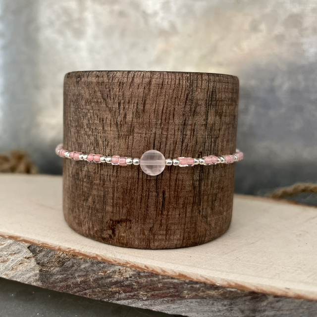 Bracelet Tons argent/ rose