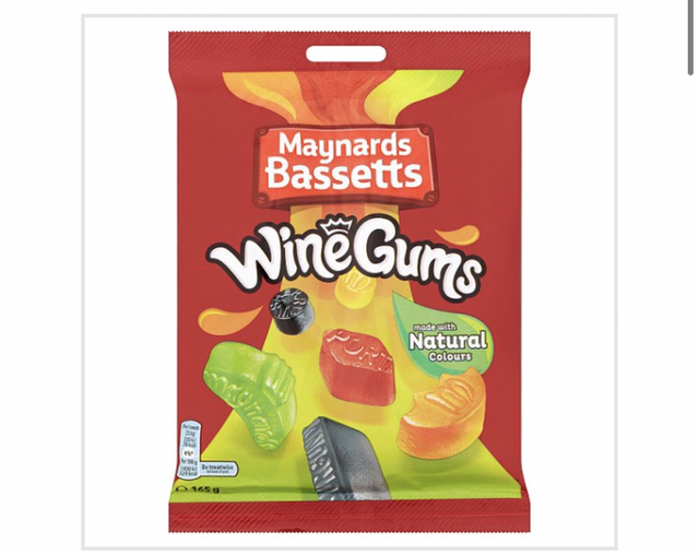 Maynards Bassetts Wine Gums Sweets Bag 165g