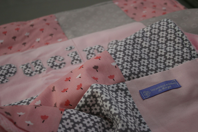 Couverture patchwork 90x70cm